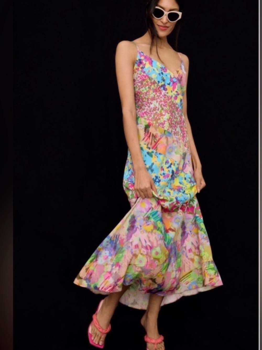 Anthropologie Plenty by Tracy Reese Multicolor Floral Maxi Dress